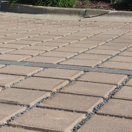 Pourous Pavement Lets water through to the ground