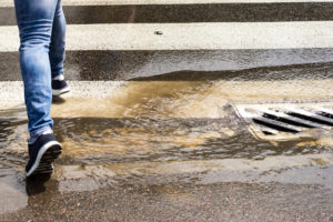Sewers in Lousville overflowing in Beargrass creek